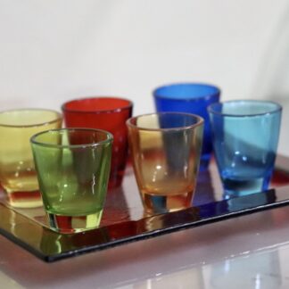 Σετ χρωματιστά ποτήρια σφηνάκια