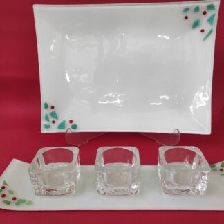 Ορθογώνιο πιάτο και βάση ρεσώ γκι