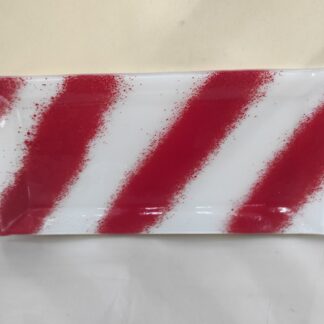 Ορθογώνια ριγέ πιατέλα