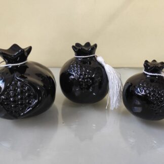 Σετ μαύρα γυαλιστερά ρόδια 3 τεμάχια