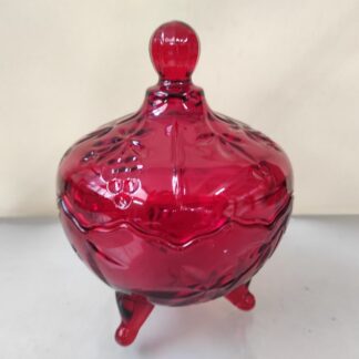 Κόκκινη γυάλινη φοντανιέρα