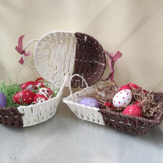 Πασχαλινά ψάθινα καλαθάκια